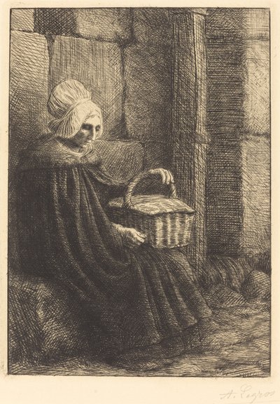 Camponesa de Boulogne Camponesa de Boulogne conhecida como La femme au panier. de Alphonse Legros