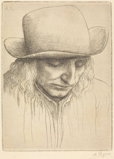 Camponês com chapéu redondo de Alphonse Legros