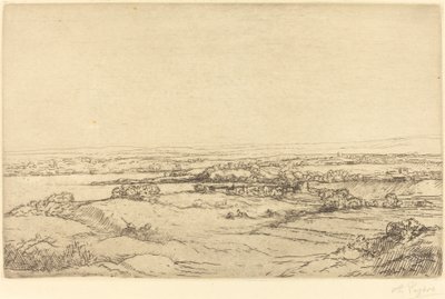 Planície perto de um lago de Alphonse Legros