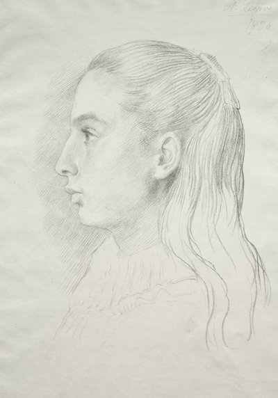 Retrato da Srta. Nora E. Legros de Alphonse Legros