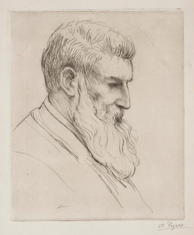 Retrato de Craibe Angus. de Alphonse Legros