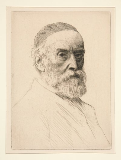 Retrato de G. F. Watts (R.A.) de Alphonse Legros