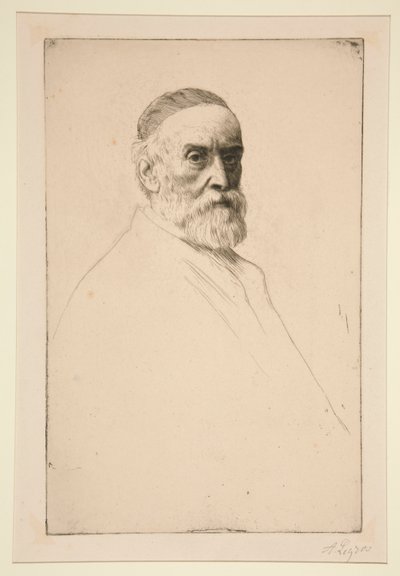 Retrato de G. F. Watts, R. A. de Alphonse Legros