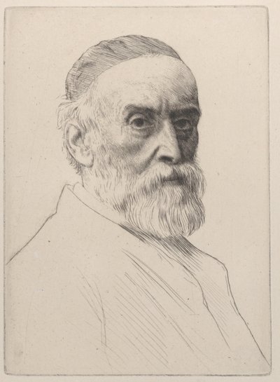 Retrato de George Frederic Watts, 1879. de Alphonse Legros