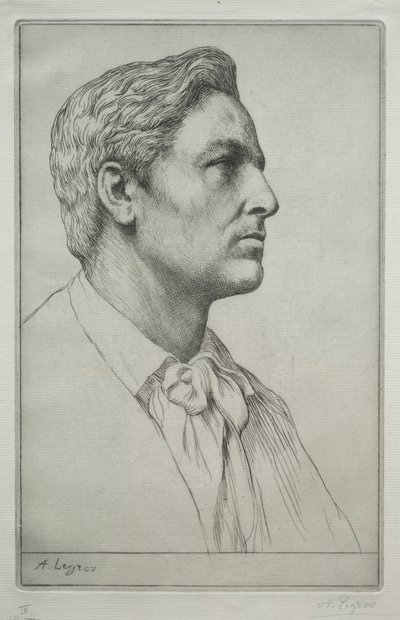 Retrato de Sir Charles Holroyd. de Alphonse Legros