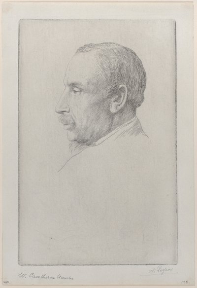 Retrato de William Cawthorne Unwin, 1892. de Alphonse Legros