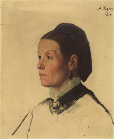 Retrato de uma mulher, 1875. de Alphonse Legros