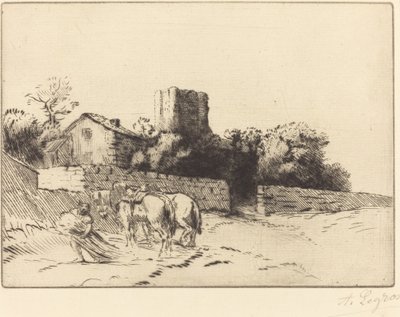Muro da Reitoria (Le mur du presbytere) de Alphonse Legros