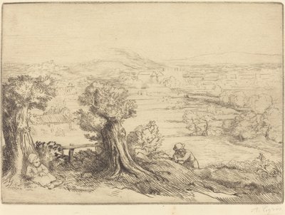 Lembrança de um vale na Borgonha de Alphonse Legros