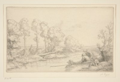 Descanse à beira do rio de Alphonse Legros