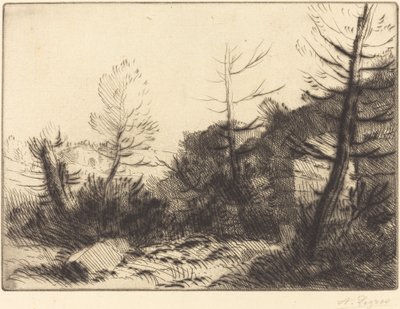 Ruína Romana (Ruína romana) de Alphonse Legros