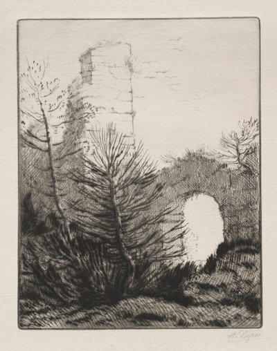 Ruínas de um Mosteiro de Alphonse Legros