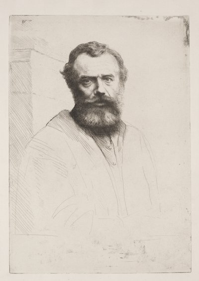 Autorretrato (Terceira Placa) de Alphonse Legros