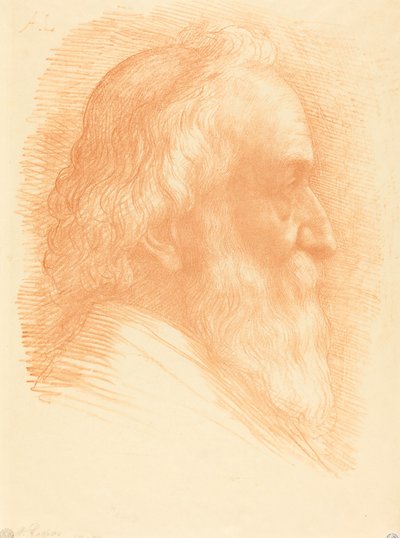 Autorretrato, 10ª chapa de Alphonse Legros
