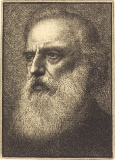 Autorretrato, 4ª chapa de Alphonse Legros