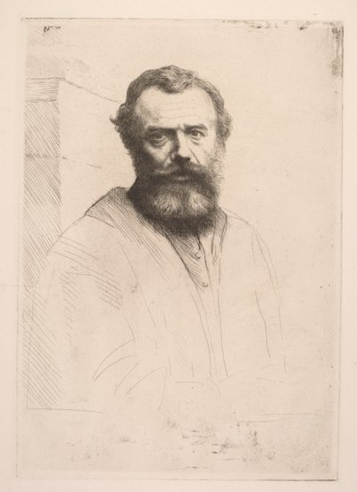 Terceira placa do auto-retrato. de Alphonse Legros