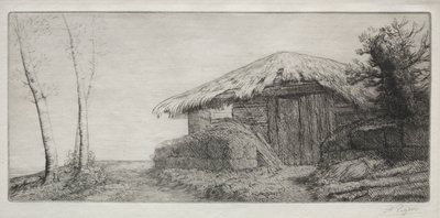 Aprisco na colina de Alphonse Legros