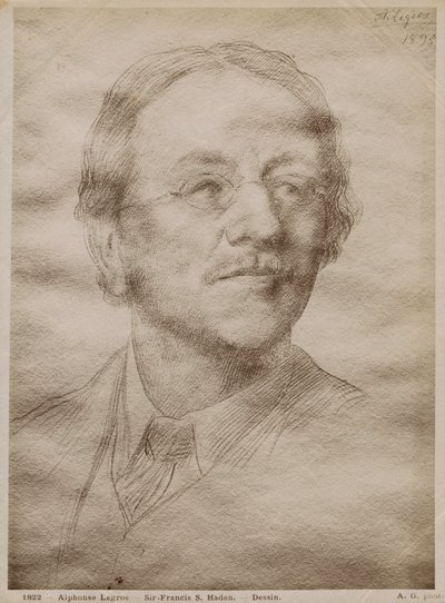 Sir Francis Seymour Haden Junior, 1895 (goldpoint no papel) (veja também 414598) de Alphonse Legros
