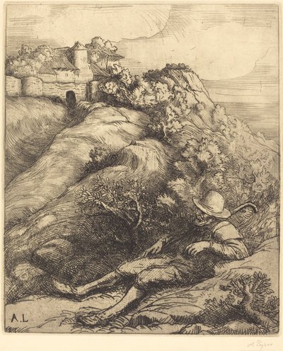Pastor Adormecido (Le repos du berger) de Alphonse Legros