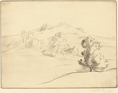 Pequena colina (Le coteau) de Alphonse Legros