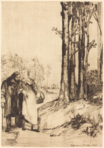 Passeio do Convalescente (La promenade du convalescent) de Alphonse Legros