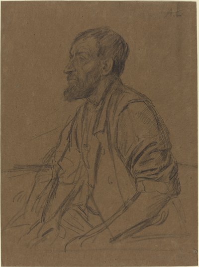 Estudo de um trabalhador de Alphonse Legros
