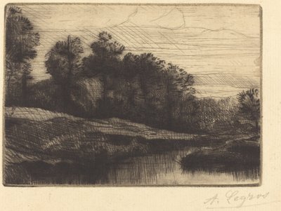 Pôr do Sol (Noite (Pôr do Sol)) de Alphonse Legros