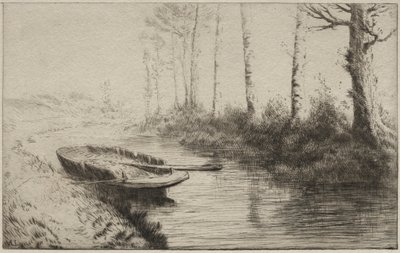 O canal, manhã. de Alphonse Legros