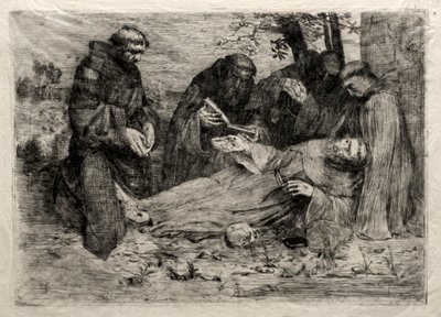 A morte de São Francisco. de Alphonse Legros