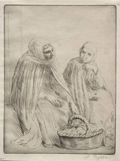Os Mercadores de Ovos (1º Prato) de Alphonse Legros