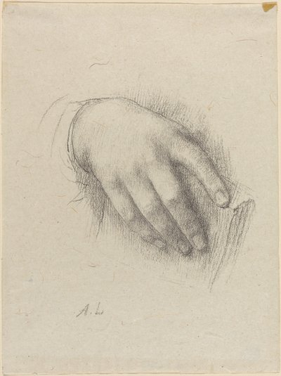 A mão da filha do artista de Alphonse Legros