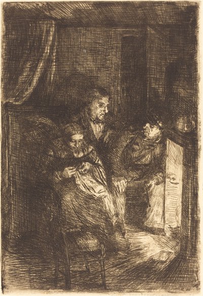 O saguão do Hearth Le. de Alphonse Legros