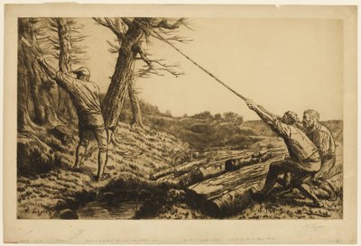 Os LumberJacks, segunda placa de Alphonse Legros