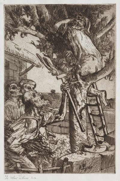 O ladrão de pêra, nº 1, c. 1890 de Alphonse Legros