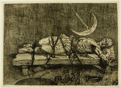 O Poço e o Pêndulo, segunda placa de Alphonse Legros