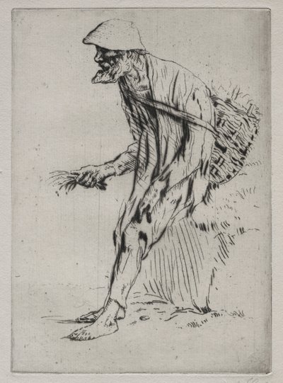 O Red Pimpernel Vender. de Alphonse Legros