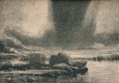 A tempestade, c1890 de Alphonse Legros