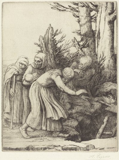 O triunfo da morte: a morte prepara uma morada para os sem-teto Le triomphe.... de Alphonse Legros