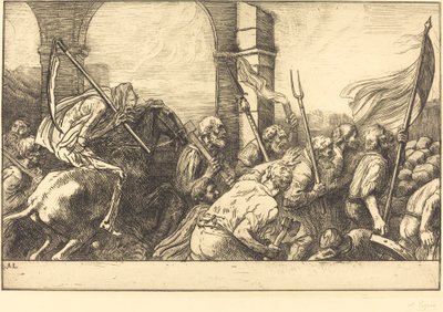 O triunfo da morte: partida Le triomphe de la mort: Le partida. de Alphonse Legros