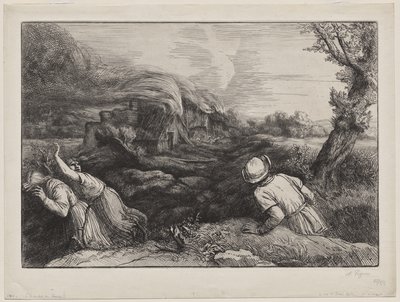 A vila em chamas de Alphonse Legros