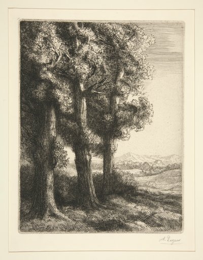 Tres arvores de Alphonse Legros