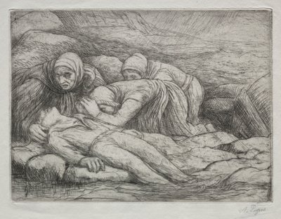 Triunfo da Morte: Morte em uma família de Marinheiros. de Alphonse Legros