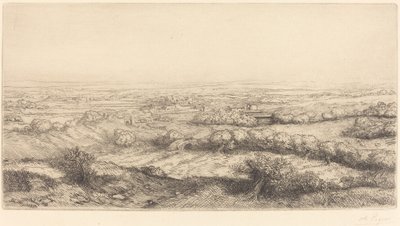Vale na Borgonha Um vale na Borgonha. de Alphonse Legros