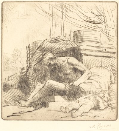 Vítima de um incêndio Vítima de um incêndio. de Alphonse Legros