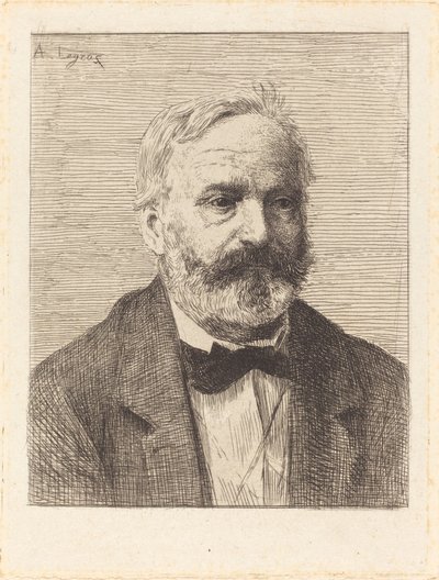 Victor Hugo, 1º prato. de Alphonse Legros