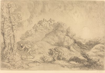 Vista de uma fazenda (La ferme de Beauchamp) de Alphonse Legros