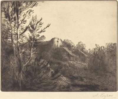 Vista de uma Fazenda La ferme de Valoux. de Alphonse Legros