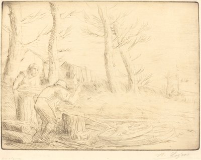 Wheelwright Un Charron. de Alphonse Legros