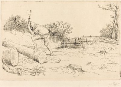 Lenhador (Le bucheron) de Alphonse Legros