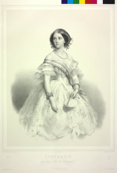 Stephanie Friederike da Casa de Hohenzollern-Sigmaringen de Alphonse Leon Noel